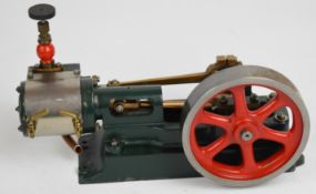 Stuart No 8 live steam single cylinder engine with throttle valve and twin cylinder drain cocks,