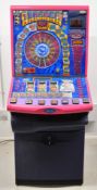 Barcrest 'Revolution' fruit machine, 2002, with 10p play and £5 Jackpot,  H170cm x W68cm x D66cm.