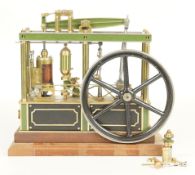 Tubal Cain Lady Stephanie live steam six column beam engine, with spoked flywheel, water pump