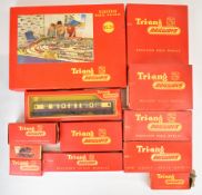 Tri-ang 00 gauge model railway RS.24 train set, together with additional coaches and trackside