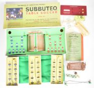 Subbuteo Table Soccer Super Set in original box, together with three additional teams and