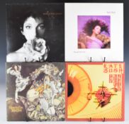 Five Kate Bush LPs comprising Lionheart, The Sensual World, Never Forever, Hounds of Love and The