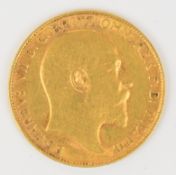 1902 Edward VII gold half sovereign