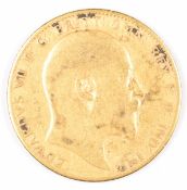 1910 Edward VII gold full sovereign