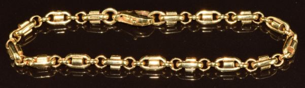 A 14k Italian gold bracelet by La Pepita, 14.8g, 18cm
