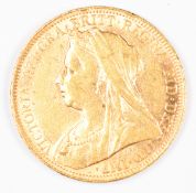 1895 Queen Victoria gold full sovereign