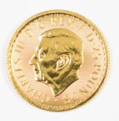 2023 Charles III Datestamp 1/4 oz Britannia gold coin, in original box with certificate