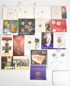 Ten Royal Mint brilliant uncirculated coins comprising 2008 Olympic handover and 2023 Edward