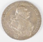 1795 Germany Prussia One 'Convention' Thaler coin, approximately 27.84g, struck in silver so that 10