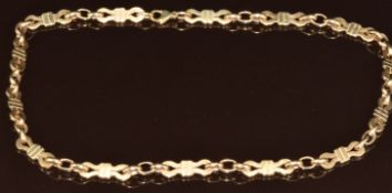 A 9ct gold necklace, 26.8g, 40cm