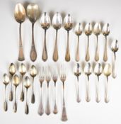 Various 800 grade silver cutlery, mostly German, to include some sets, length of longest 21cm,