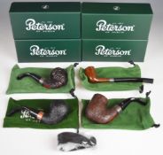 Four Peterson smoking pipes comprising 2022 limited edition, Carroll of Carrollton limited