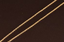A c1900 9ct gold chain, 8.9g, 79cm
