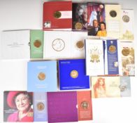 Thirteen Royal Mint £5 crowns comprising 1990 Queen Mother, 1996 Elizabeth II 70th birthday, 1997