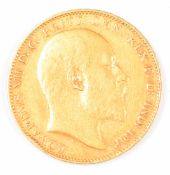 1904 Edward VII gold full sovereign with Perth mint mark