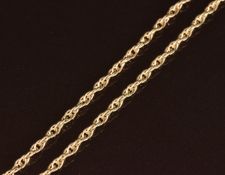 A 9ct gold chain/ necklace, 11.4g, 56cm