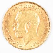 1912 George V gold half sovereign
