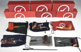 Six pipes by Neerup, Bruyer, St Claude, Glenn Tinsky, Eltang and Compass, all in 'Smoking Pipes'