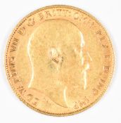 1906 Edward VII gold half sovereign