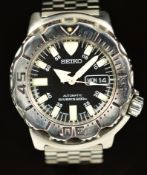 Seiko 'Monster' gentleman's diver's automatic wristwatch ref. 7S26-0350 with day and date