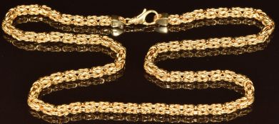 A 14k gold necklace, 29.3g, 54cm