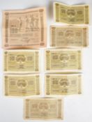 Eight 1922-dated Finland banknotes comprising a 1923 (Litt. A) 100 Markkaa, five high-grade 1926 (