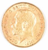 1913 George V gold half sovereign