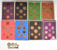 Approximately 40g of Victorian and later pre-1947 British silver coinage together with eight Royal