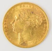 1874 Queen Victoria gold full sovereign with Sydney mint mark
