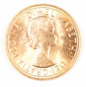 1957 Elizabeth II gold full sovereign, in Coin Portfolio Management box