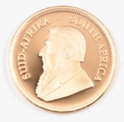 2024 South Africa gold proof Krugerrand 1/4 oz coin, in South African Mint box with limited