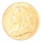 1900 Queen Victoria gold full sovereign