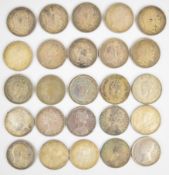 Victorian and later silver Rupee coins to include an 1840 example, comprising 234g of 0.917 silver