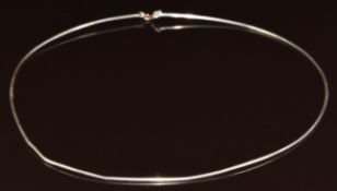 A 9ct white gold snake chain, 6.7g, 43cm