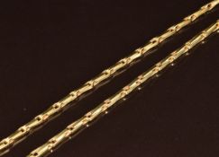 An 18ct gold necklace, 13.5g, 58cm