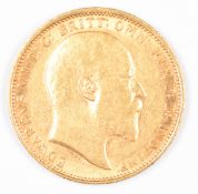 1902 Edward VII gold full sovereign with Sydney mint mark