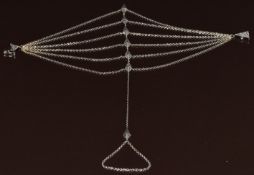 Elise Dray 18k blacked gold bracelet set with black diamonds, with box, 13.2g