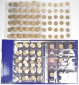 One hundred and fifty one collectable bimetal £2 coins together with five single metal examples,