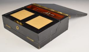 Writing slope in the form of a cash box, with fitted stationery compartment, W26 x D22 x H10cm
