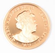 2021 Isle of Man Royal British Legion proof gold full sovereign, in Coin Portfolio Management box