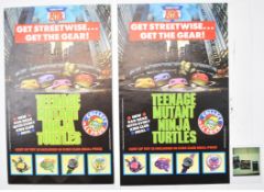 Teenage Mutant Ninja Turtles - Burger King promotional poster-board, together with original