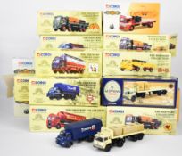 Eighteen Corgi Classic diecast model trucks and lorries comprising vehicles from The Brewery and