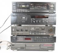 Hi-Fi separates comprising Technics SL-PG490 CD Player, SU- V40 Integrated Amplifier, Rotel RT-850AL