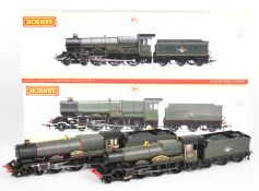 Two Hornby 00 gauge model railway locomotives comprising GWR King Edward II 6023 R3534 and