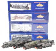 Four Bachmann Branch-Line 00 gauge model railway tank locomotives comprising Standard Class 5MT
