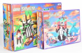 Two vintage Lego System Pirates sets comprising Enchanted Island 6278 and Forbidden Cove 6264, items