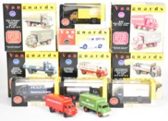 Ten Lledo Vanguards 1:64 scale single and multi-vehicle diecast model trucks, in original boxes.