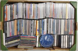 Collection of approximately one hundred and twenty CDs and twenty cassettes, mix of Rock, Pop,