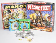 Games Workshop Man O' War tabletop strategy game together with Plague Fleet expansion pack and