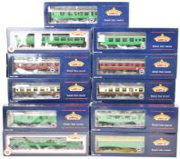 Fifteen Bachmann Branch-Line 00 gauge model railways passenger carriages comprising Western,